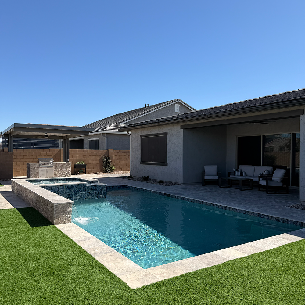 Luxury Resort-Style Pool & Entertainment Area